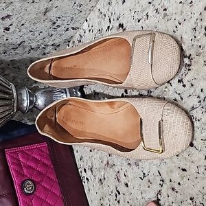 Coach size 9 women brown leather loafers